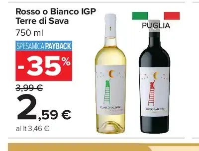 Rosso o Bianco IGP Terre di Sava