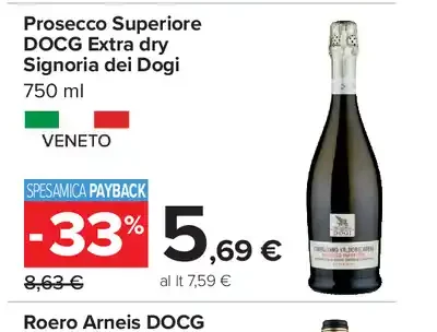 Prosecco Superiore DOCG Extra dry Signoria dei Dogi