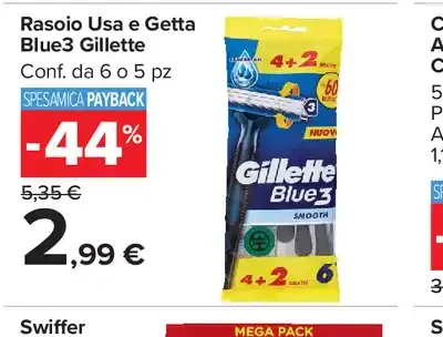 Rasoi Usa e Getta Blue3 Gillette