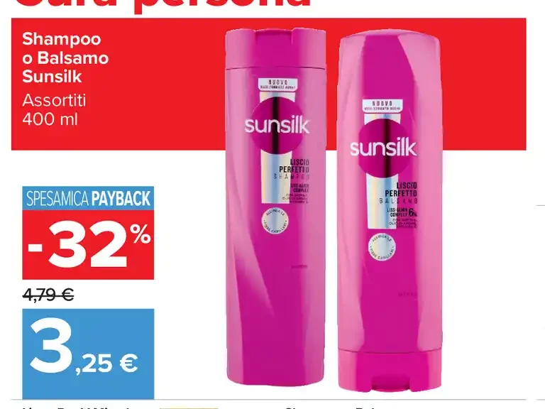 Shampoo o Balsamo Sunsilk