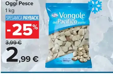 Vongole Intere Bianche Oggi Pesce