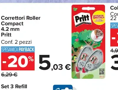 Correttori Roller Compact 4.2 mm Pritt