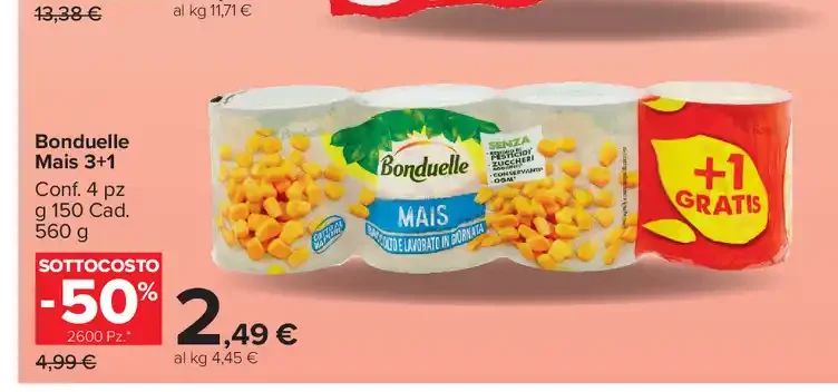 Mais 3+1 Bonduelle
