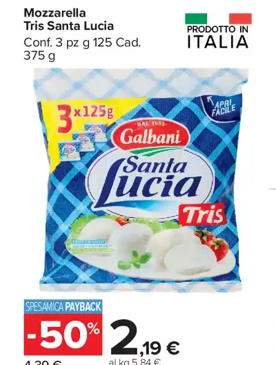 Mozzarella Santa Lucia Tris