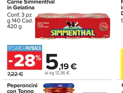 Carne Simmenthal in gelatina