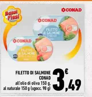 Filetto di salmone Conad