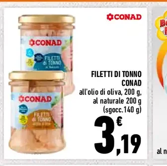 Filetti di tonno Conad