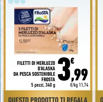 Filetti di merluzzo d'Alaska Frosta