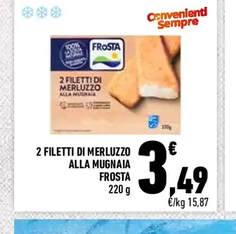 Filetti di merluzzo alla mugnaia Frosta