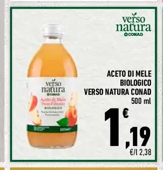 Aceto di mele biologico Verso Natura Conad
