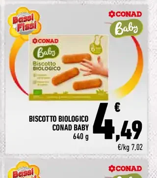 Biscotto biologico Conad Baby