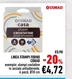 Linea stampi forno Conad