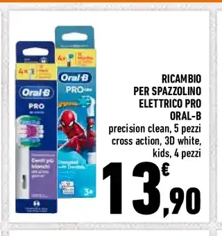 Ricambi spazzolino elettrico Oral-B Pro