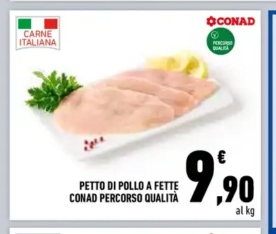 Petto di pollo a fette Conad Percorso Qualità