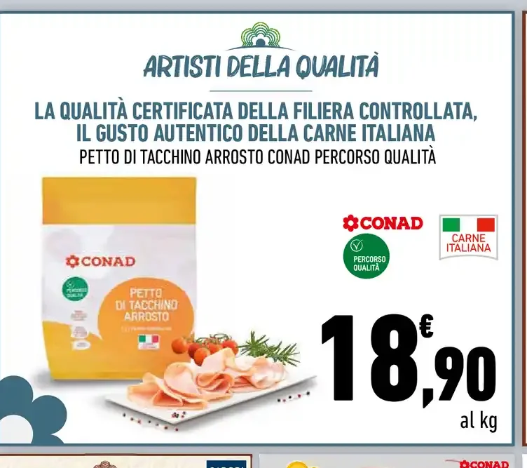 Petto di tacchino arrosto Conad Percorso Qualità