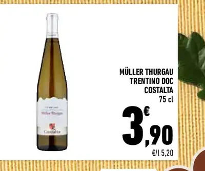 Müller Thurgau Trentino DOC Costalta