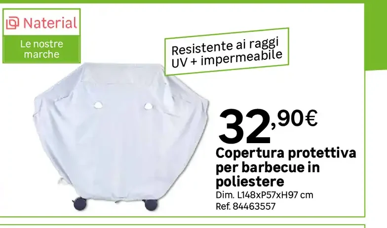 Copertura protettiva per barbecue in poliestere