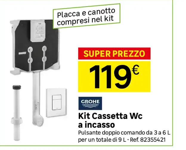 Kit Cassetta WC a incasso
