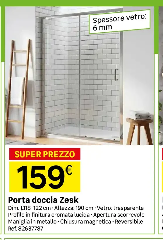 Porta doccia Zesk