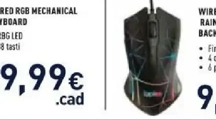 Mouse gaming cablato Ioplee