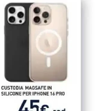 Custodia MagSafe in silicone per iPhone 16 Pro
