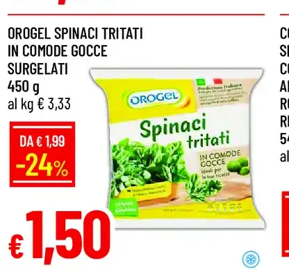 Spinaci tritati Orogel