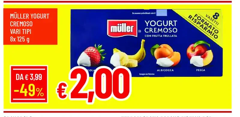 Yogurt cremoso Müller