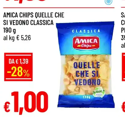 Patatine Amica Chips Quelle che si vedono