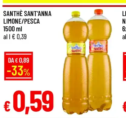 Bibita limone/pesca Santhè Sant'Anna
