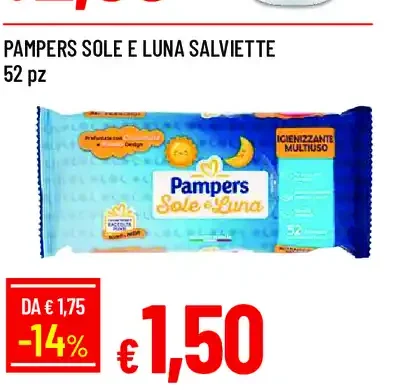 Salviette Pampers Sole e Luna