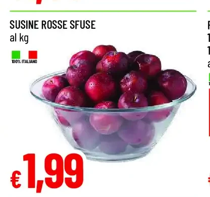 Susine rosse sfuse