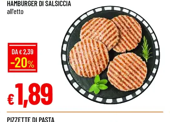 Hamburger di salsiccia