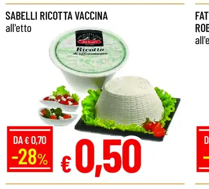 Sabelli ricotta vaccina