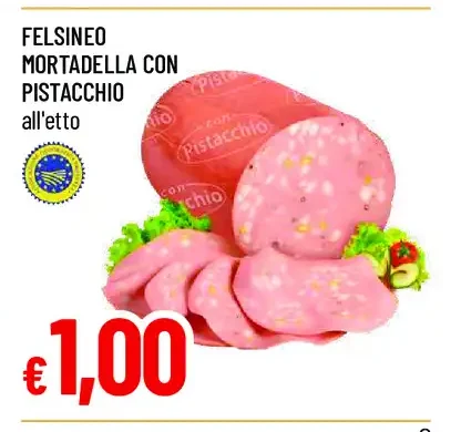 Felsineo mortadella con pistacchio