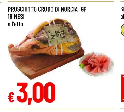 Prosciutto crudo di Norcia IGP 18 mesi