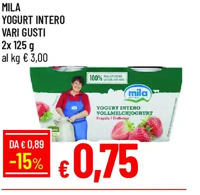 Mila yogurt intero vari gusti