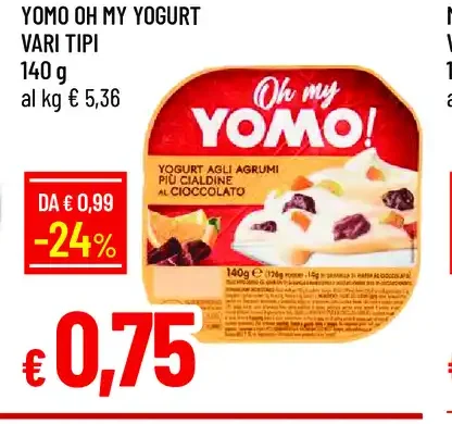 Yomo Oh My Yogurt vari tipi
