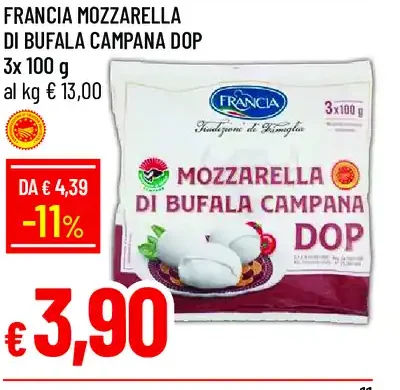 Francia mozzarella di bufala campana DOP