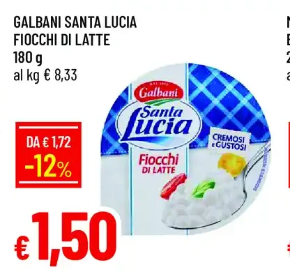 Galbani Santa Lucia fiocchi di latte