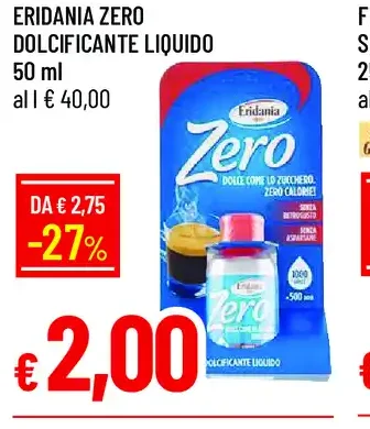 Dolcificante liquido zero