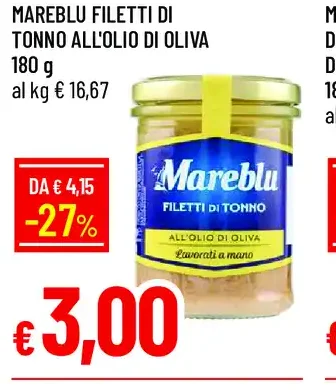 Filetti di tonno all'olio di oliva