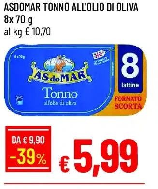 Tonno all'olio di oliva