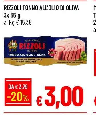Tonno all'olio di oliva