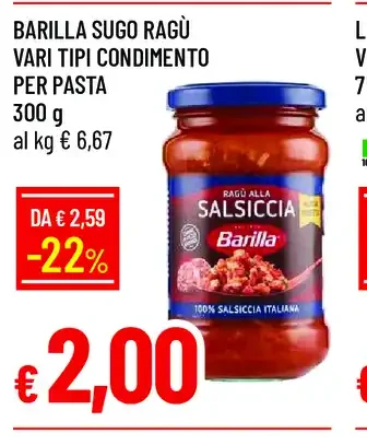 Sugo ragù vari tipi
