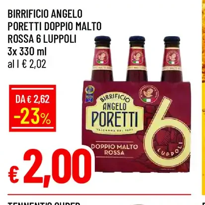 Birra doppio malto rossa 6 luppoli