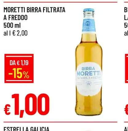 Moretti Birra Filtrata a Freddo