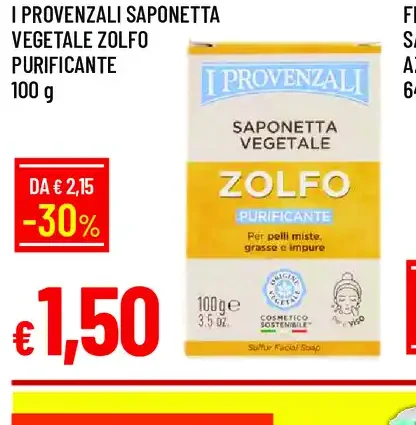 I Provenzali Saponetta Vegetale Zolfo Purificante