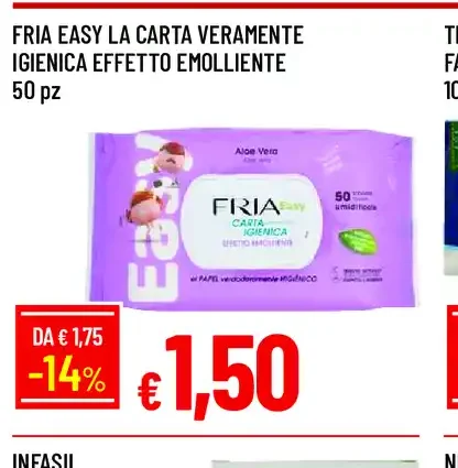Fria Easy La Carta Veramente Igienica Effetto Molliente