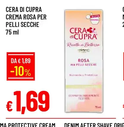 Cera di Cupra Crema Rosa per Pelli Secche
