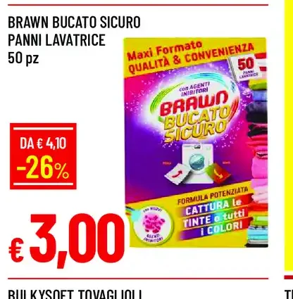 Brawn Bucato Sicuro Panni Lavatrice